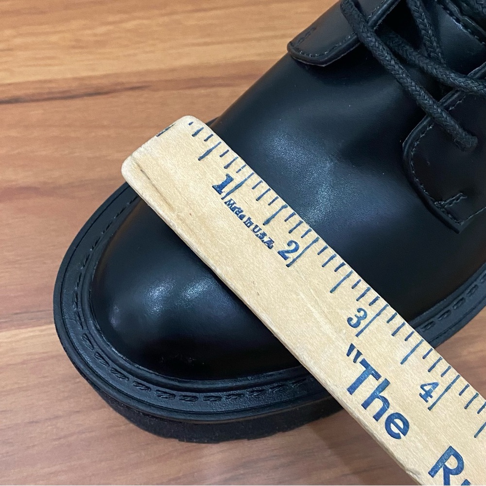 CIRCUS by Sam Edelman SLATER Black Faux Leather Lace-up Platform Combat Boots 8 - Picture 12 of 16